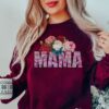 floral mom sweatshirt for mothers day valentines day gift cute botanical sweatshirt for moms kdrpm