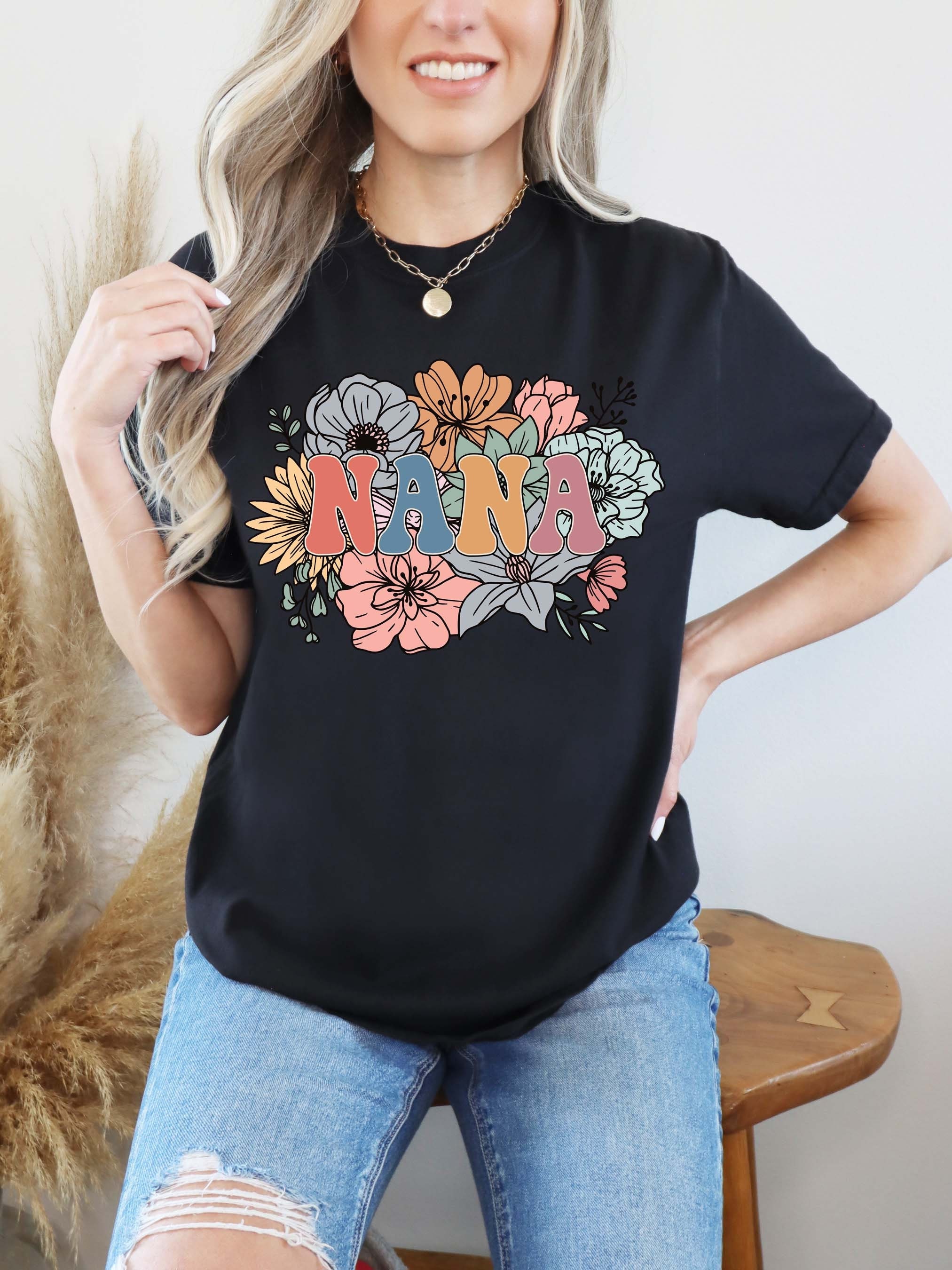 floral nana shirt cute grandma garden tee blessed nana gift comfort colors flower design for grandmothers 7vrwx scaled