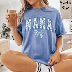 floral nana shirt for new grandma pregnancy announcement cute mothers day gift unique nana t shirt 2m9v3 scaled