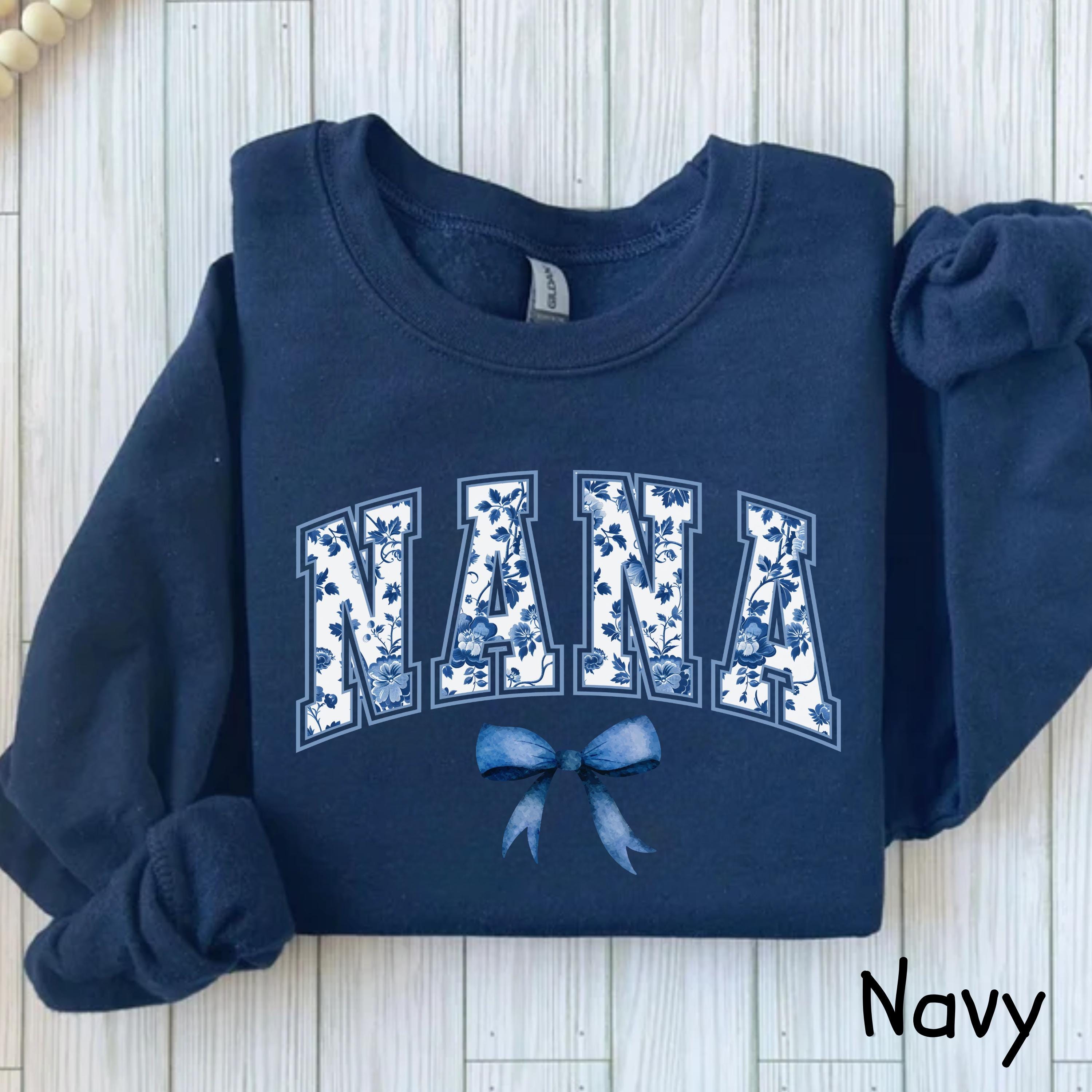 floral nana sweatshirt for new nana pregnancy announcement cute nana gifts and nana to be shirt 5atih scaled