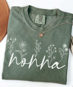 floral nonna shirt for grandma cute mothers day gift comfortable t shirt with wildflowers nonna birthday tee 7umhm