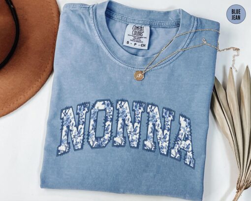 floral nonna t shirt for grandma italian grandmother birthday gift mothers day shirt comfort colors tee 1ijss