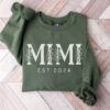 floral personalized mimi sweatshirt for grandma unique mothers day gift custom mimi est sweater for grandmothers 6pk9i