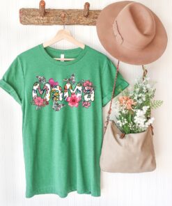 floral print mama shirt for mothers day retro mom birthday gift cute new mom t shirt best mom ever shirt nw7uk