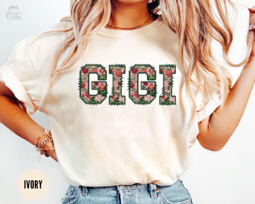 floral strawberry gigi shirt for grandma best gigi ever mothers day gift comfortable t shirt unique gigi gifts itivc