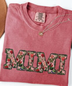 floral strawberry mimi shirt for mothers day best mimi shirt blessed mimi gifts unique christmas t shirt mwhdk