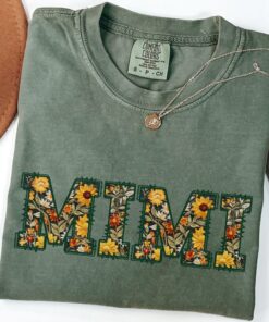 floral sunflower mimi shirt for grandma best mimi shirt mothers day gift cute mom life t shirt xl1dy