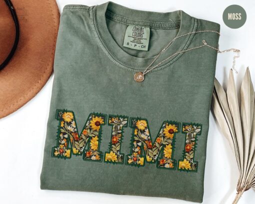 floral sunflower mimi shirt for grandma best mimi shirt mothers day gift cute mom life t shirt