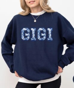 floral toile de jouy gigi sweatshirt for grandma best mom ever shirt grandmother crewneck mothers day gift cgcxm