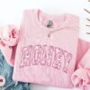 floral toile de jouy honey sweatshirt for moms cute mom life shirt ideal for mothers day and valentines gifts tivtc