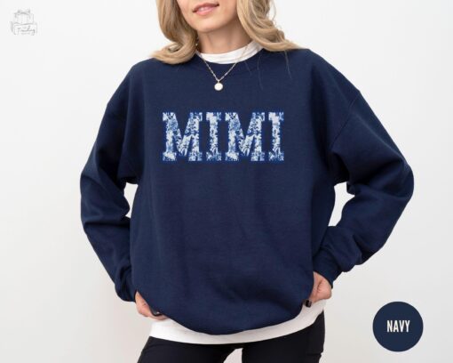 floral toile de jouy mimi sweatshirt for grandma best mimi sweater mothers day gift unique coquette christmas gift k1nfi