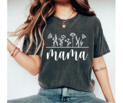 floral wildflower mom shirt for mothers day gift cute mom tee raising wildflowers vintage style t shirt p1sgv