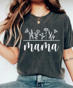 floral wildflower mom shirt for mothers day gift cute mom tee raising wildflowers vintage style t shirt p1sgv