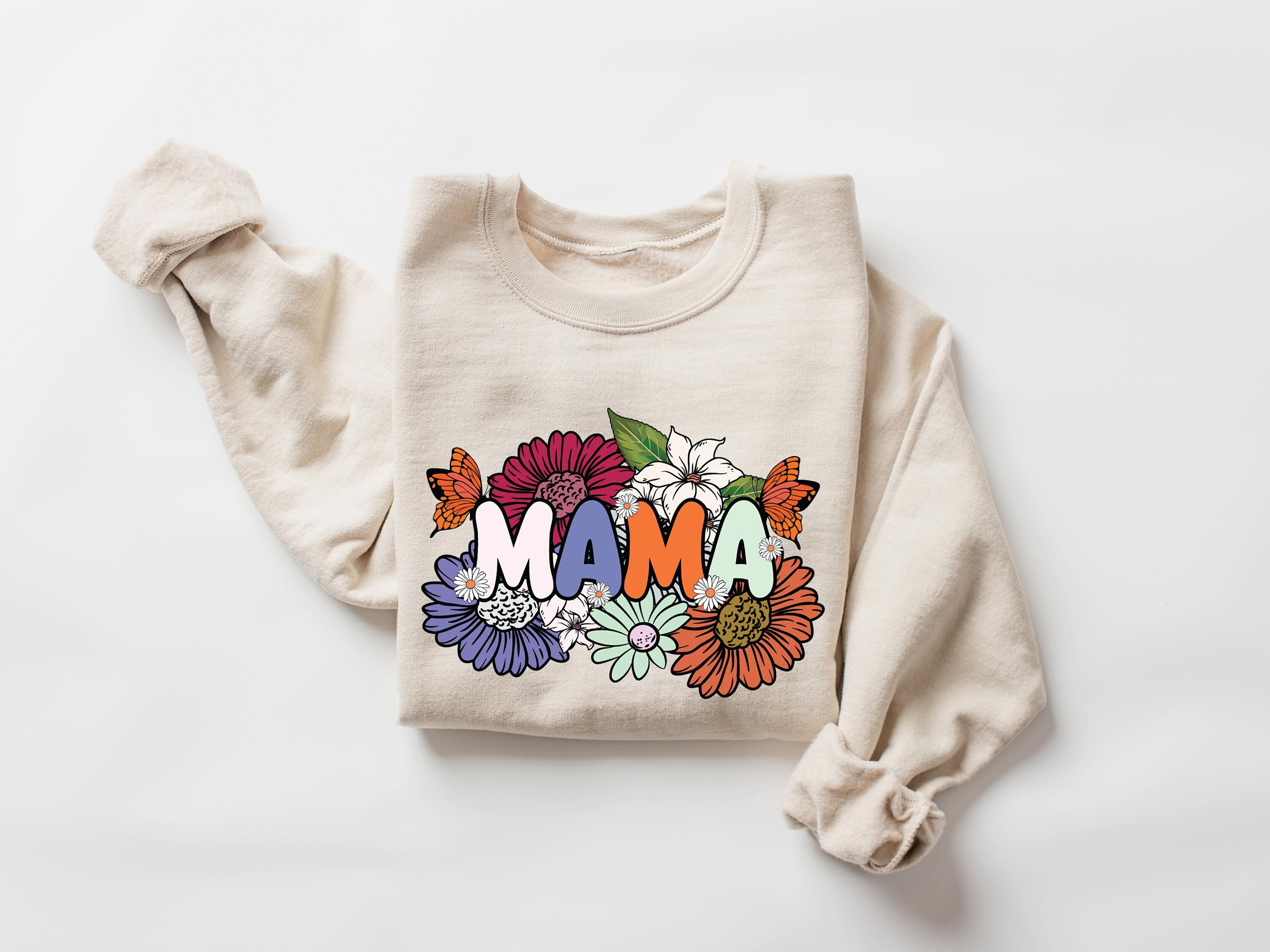 floral wildflowers mama sweatshirt retro mom shirt for women cute mothers day gifts and flower shirts hd3ah scaled