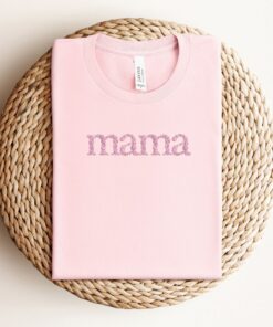 flower embroidery mama shirt for mothers day personalized mom gift cute sweatshirt for mom birthday or special occasion zfvun