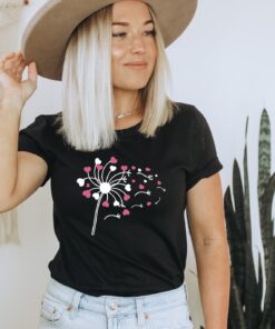 flower heart mom shirt for mothers day cute botanical t shirt family love gift flower bouquet design qjdn2