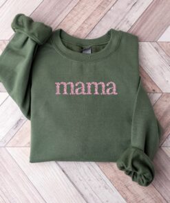 flower mama embroidery shirt for mothers day wildflower sweatshirt unique mom life gift idea zbi6k