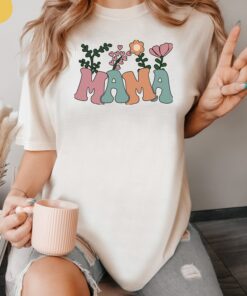 flower mama t shirt for moms wildflower design cute mother day shirt funny mommy gift tee best mom ever shirt fk8zm