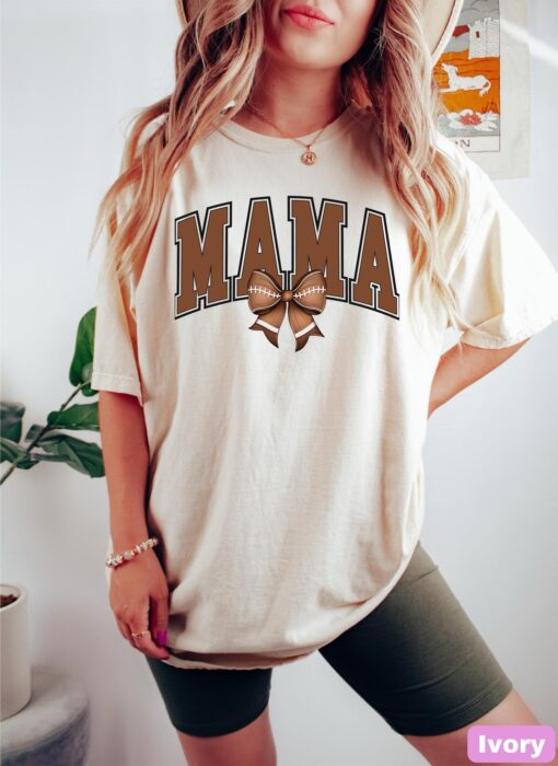 football mama shirt for moms football mom t shirt with bow gameday tee best football mom gift for game day ydtbz