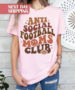 football mom shirt for game day sports mama tee anti social football fan club gift for moms 78pdc