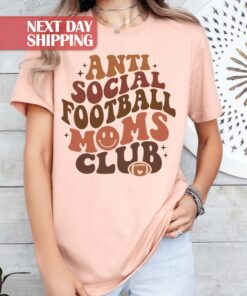 football mom shirt for game day sports mama tee anti social football fan club gift for moms m86jy