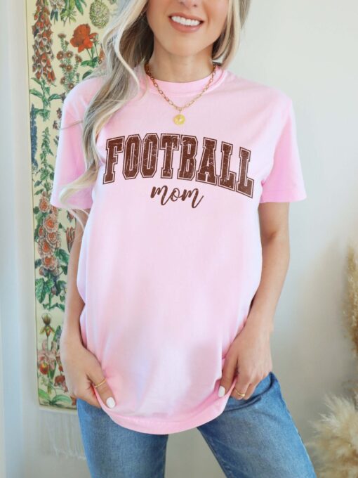 football mom shirt for game day sports moms funny football fan tee best mom ever gifts for mothers day djey4 scaled