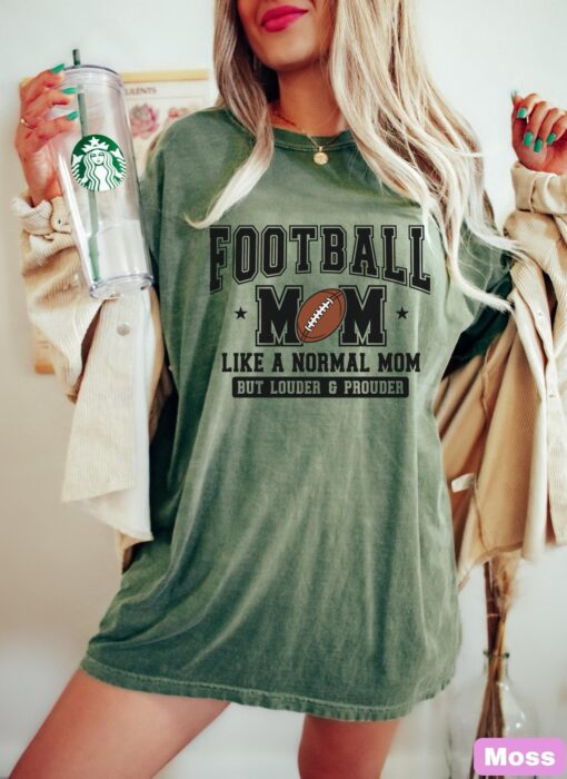 football mom shirt retro varsity tee loud and proud game day t shirt best football mom gift for sports moms ehmyi