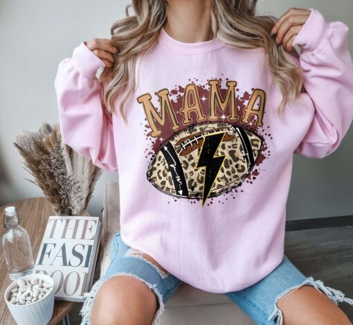 football mom sweatshirt for game day western mama apparel sports mom gift with leopard print design dsa63 scaled