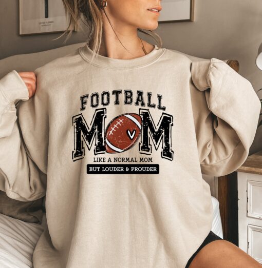 football mom sweatshirt funny sport hoodie for moms best gift for her mothers day personalized football mom shirt fgpdp