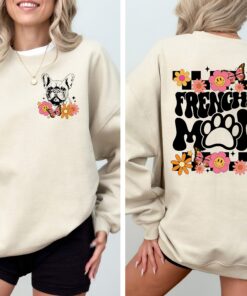 frenchie mama shirt for dog moms retro dog lover sweatshirt cute dog mom shirt unique gift for french bulldog owners 66aeq