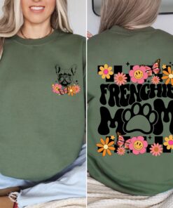 frenchie mama shirt for dog moms retro dog lover sweatshirt cute dog mom shirt unique gift for french bulldog owners tpjz6