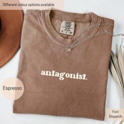 funny antagonist t shirt for anime lovers unisex minimalist tee gift for friends and girlfriends book authors 7596g