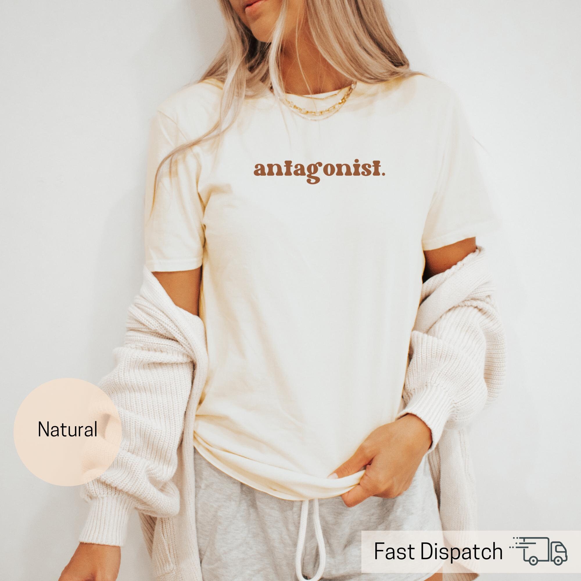 funny antagonist t shirt for mom girlfriend minimalist unisex tee anime lover book author gift