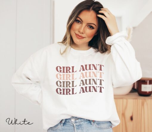 funny aunt sweatshirt for pregnancy announcement cute aunt life shirt unique gift for auntie best aunt ever apparel 6k36m