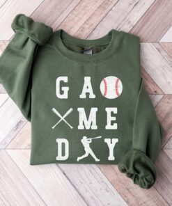 funny baseball game day sweatshirt for women baseball season t shirt comfortable mom life shirt for sports fans cw0cy