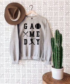 funny baseball game day sweatshirt for women baseball season t shirt comfortable mom life shirt for sports fans kpce6