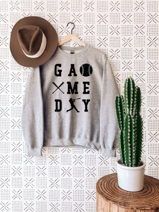 funny baseball game day sweatshirt for women baseball season t shirt comfortable mom life shirt for sports fans kpce6 scaled