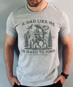 funny bigfoot dad shirt for men a dad like me is hard to find sasquatch t shirt unique fathers day gift idea 0kp4p