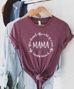 funny blessed mama shirt often stressed a bit of a mess cute mom life tee for mothers day personalized gift 1vzeg