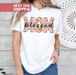 funny blessed mom life shirt groovy mama t shirt best mom ever gifts for mothers day cute mom apparel xsg8e