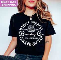 funny breastfeeding mama shirt for new moms best mom ever gift mothers day t shirt unique mamas boobery design nzum6