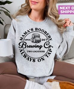 funny breastfeeding sweatshirt for new moms mamas boobery crewneck pullover perfect for mothers day and mom life 7shbe