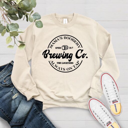 funny breastfeeding sweatshirt for new moms mamas boobery pullover mothers day shirt cute mom life apparel h75ay