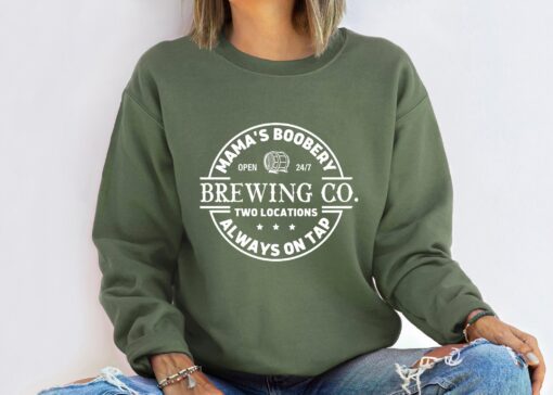 funny breastfeeding sweatshirt for new moms nursing apparel mamas boobery sweatshirt baby shower gift unique mom life shirt gs4bg