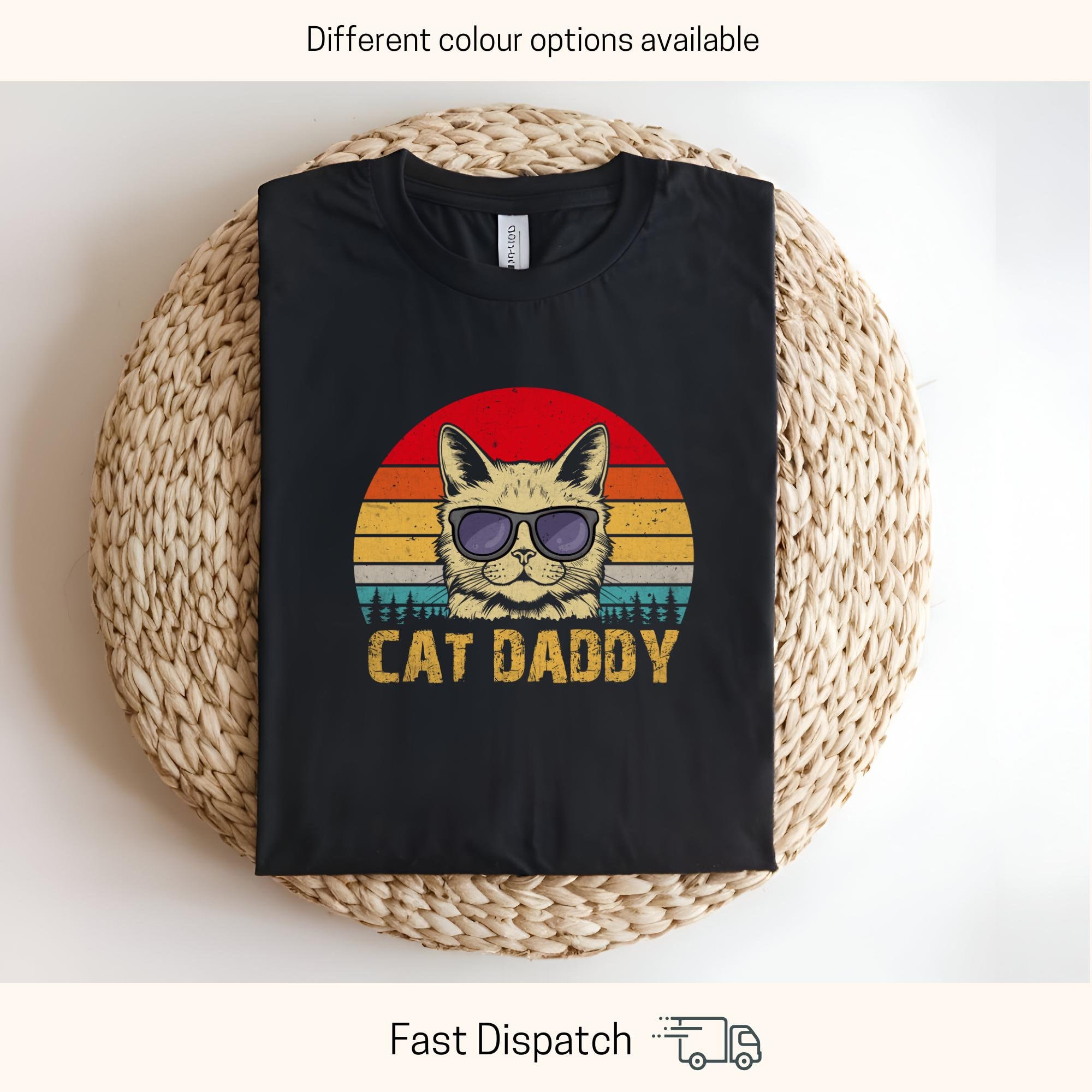 funny cat dad shirt retro style for cat owners wilderness tee cute t shirt gift for men cat dads l9bjg