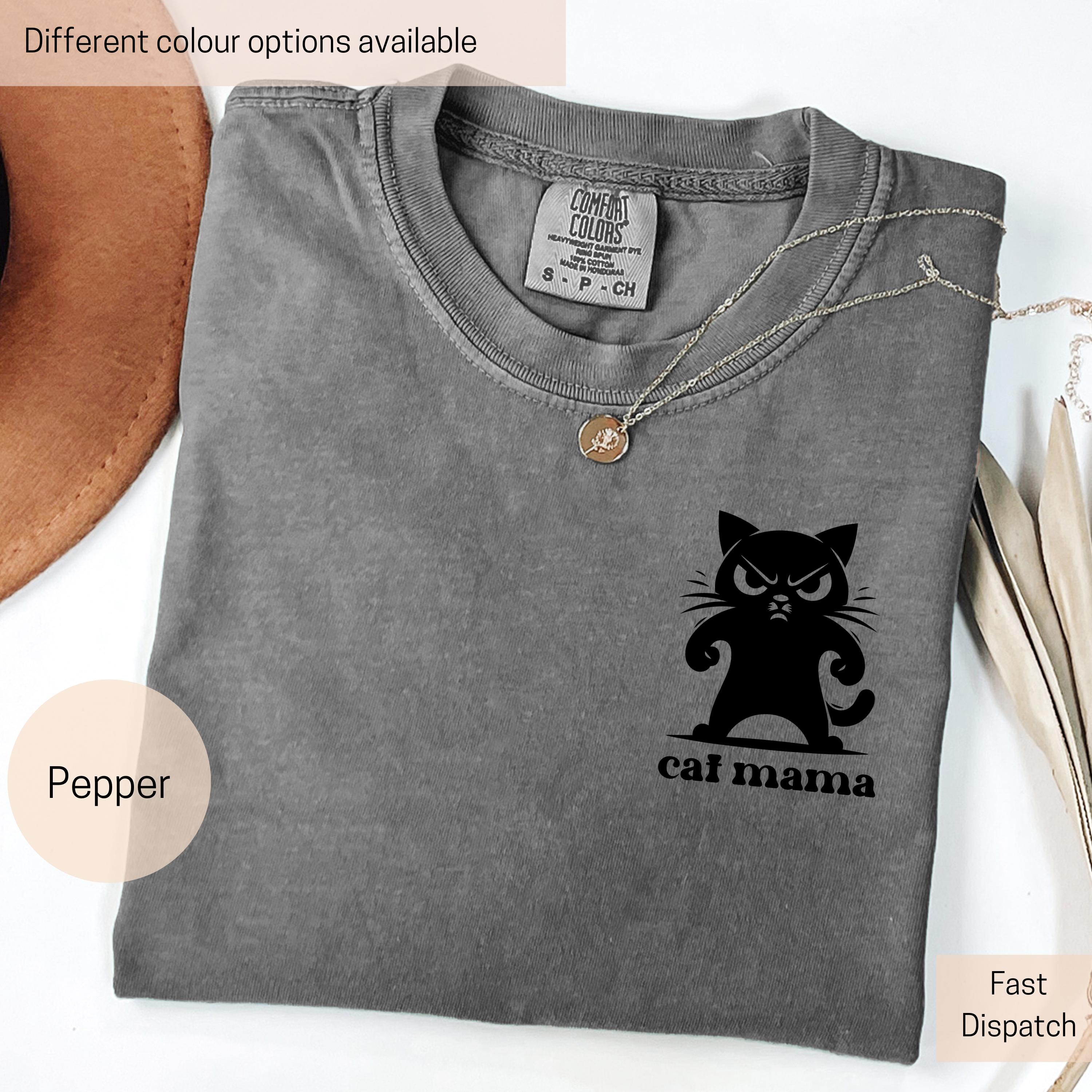 funny cat mama shirt for cat lovers cute black cat tee comfort colors cat mom t shirt gift idea for cat moms cehey scaled