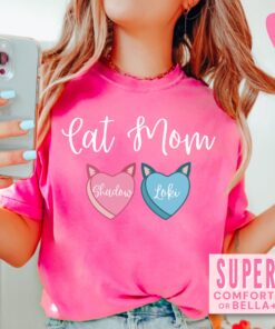 funny cat mom shirt my cat is my valentine custom cat names t shirt unique gift for cat lovers on valentines day kglwq