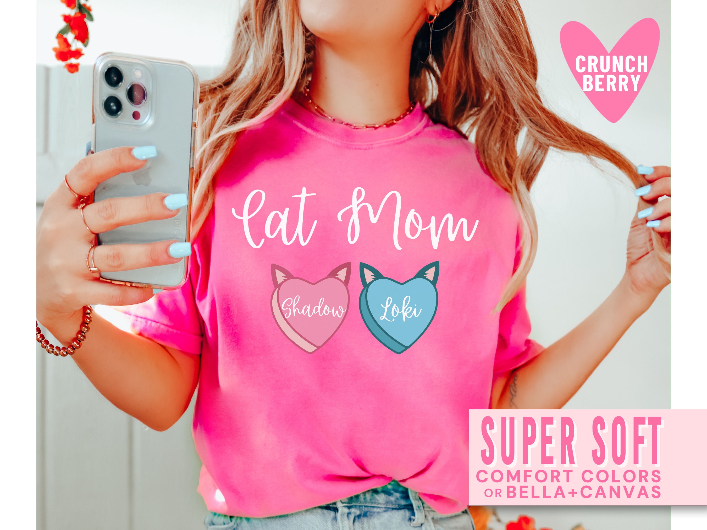 funny cat mom shirt my cat is my valentine custom cat names t shirt unique gift for cat lovers on valentines day kglwq scaled