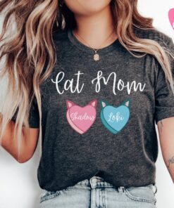 funny cat mom shirt my cat is my valentine custom cat names t shirt unique gift for cat lovers on valentines day qtrnt