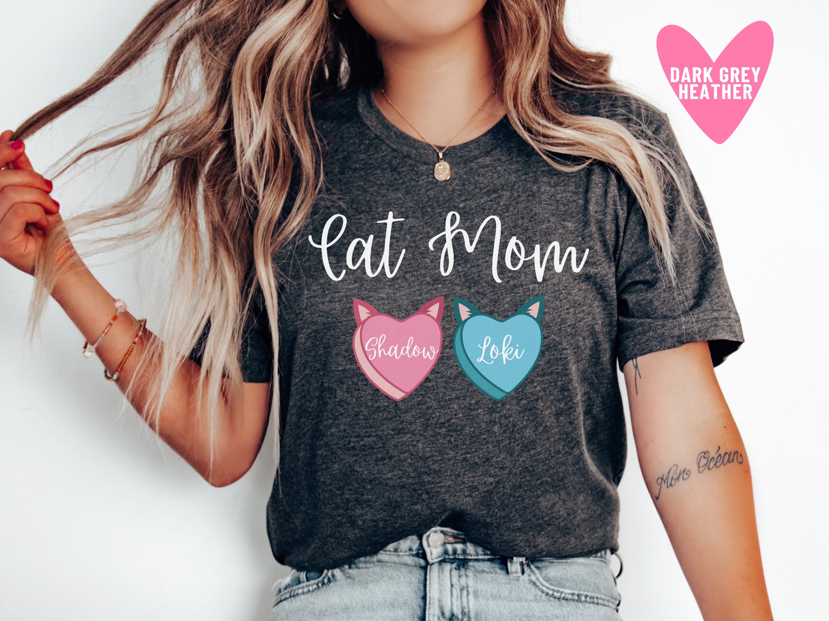 funny cat mom shirt my cat is my valentine custom cat names t shirt unique gift for cat lovers on valentines day qtrnt scaled